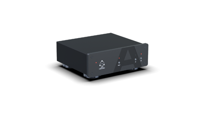Externí napájecí zdroj AVID HIFI Acutus PSU — černé pouzdro s DSP řízením rychlosti, indikační LED